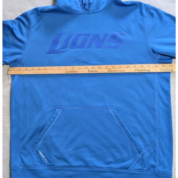 Detroit Lions Nike Therma- Fit Hoodie Men's Large NFL EUC - Picture 10 of 12